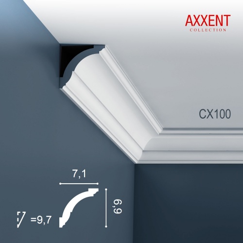 Карниз CX100 Orac Axxent фото в интерьере, размеры