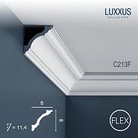 Гибкий потолочный плинтус из полиуретана C213F Orac Decor коллекция Luxxus
