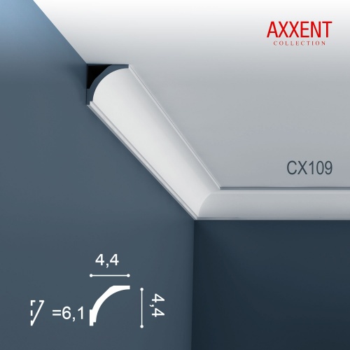 Карниз CX109 Orac Axxent фото в интерьере, размеры