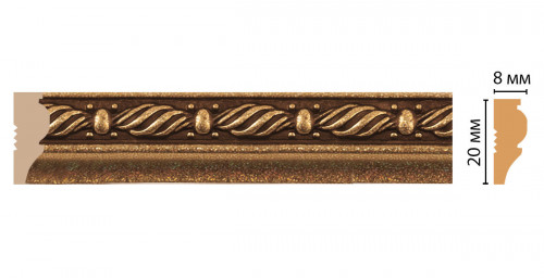 Молдинг DECOMASTER 103-28 (20*8*2400мм)