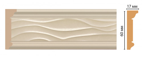 Плинтус потолочный DECOMASTER D219-61 (60*17*2400мм)