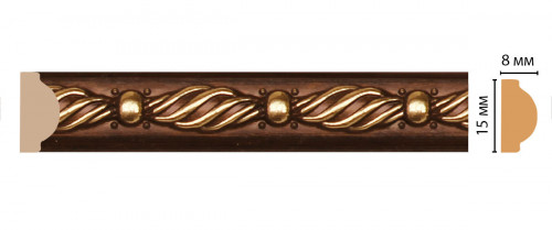 Молдинг DECOMASTER 130-51 ДМ (15*8*2400 мм)