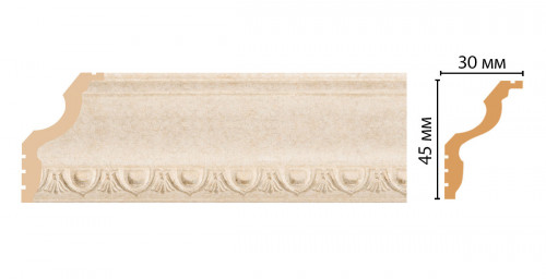Плинтус потолочный DECOMASTER 148D-18D ДМ (45*30*2400 мм)