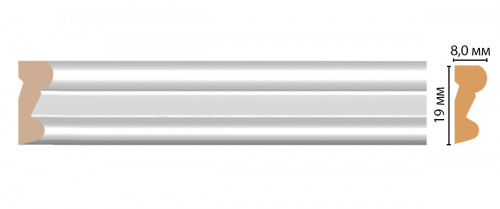 Молдинг DECOMASTER D007-114ДМ (19*8*2400мм)