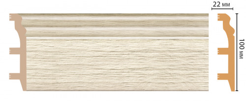 *Плинтус напольный DECOMASTER D233-1070ДМ (120*23*2400 мм)