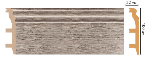 Плинтус напольный DECOMASTER D232-77ДМ (100*22*2400мм)