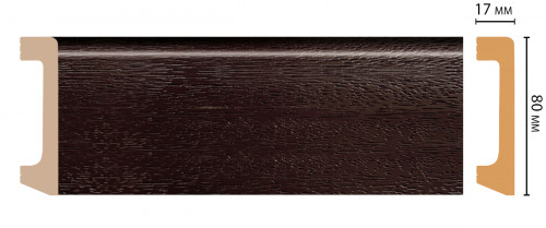 Плинтус напольный DECOMASTER D235-433 ШК/20 (80*17*2400мм)